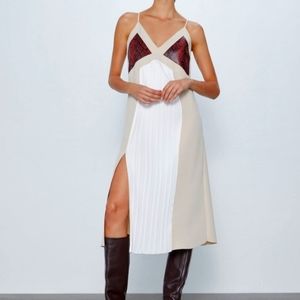 Zara Spaghetti strap Faux leather